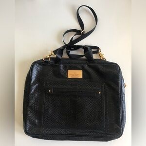 Rebecca Minkoff Black Snakeskin Laptop Bag